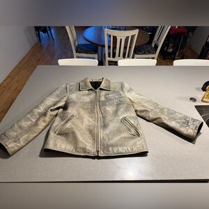 Sundance Women’s Vintage Leather Motorcycle Jacket